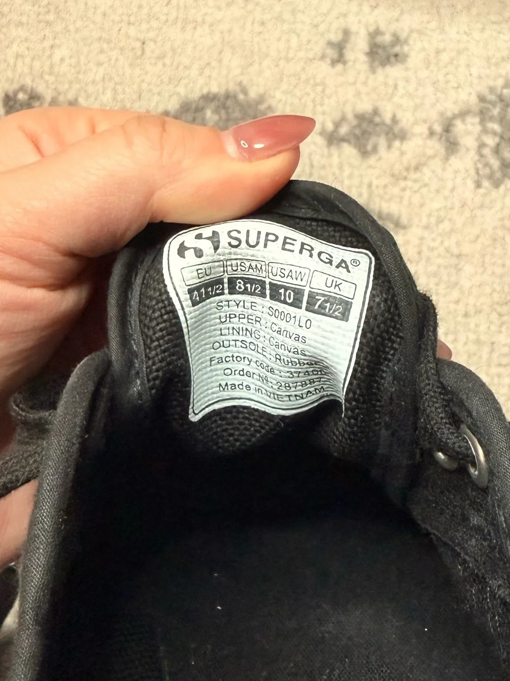 SUPERGA 2740 Platform Sneakers in Black Avorio